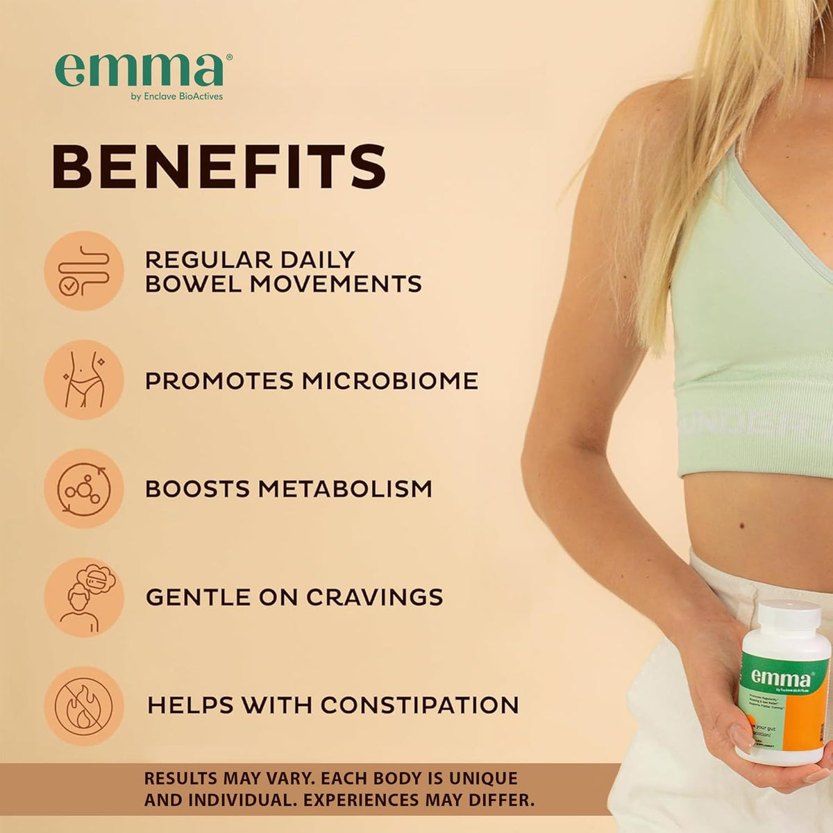 Emma Relief: Supplement for Constipation, Gas & Bloating Relief